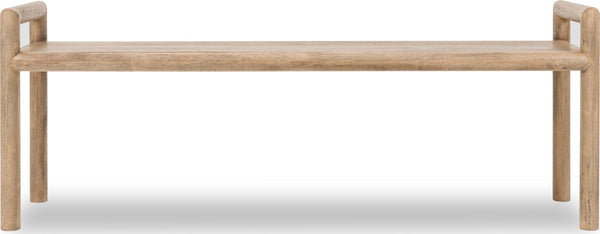 Dorchester Wood Bench - Granola alternate view