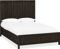 Dorchester Wooden Panel Bed in Basalt Grey