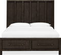 Dorchester Wooden Two Drawer Storage Bed in Basalt Grey