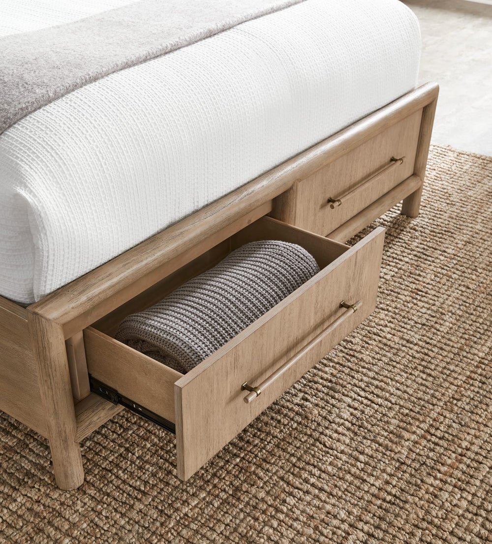 Dorchester Wooden Two Drawer Storage Bed in Granola - View 3
