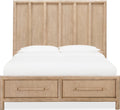 Dorchester Wooden Two Drawer Storage Bed in Granola