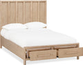 Dorchester Wooden Two Drawer Storage Bed in Granola