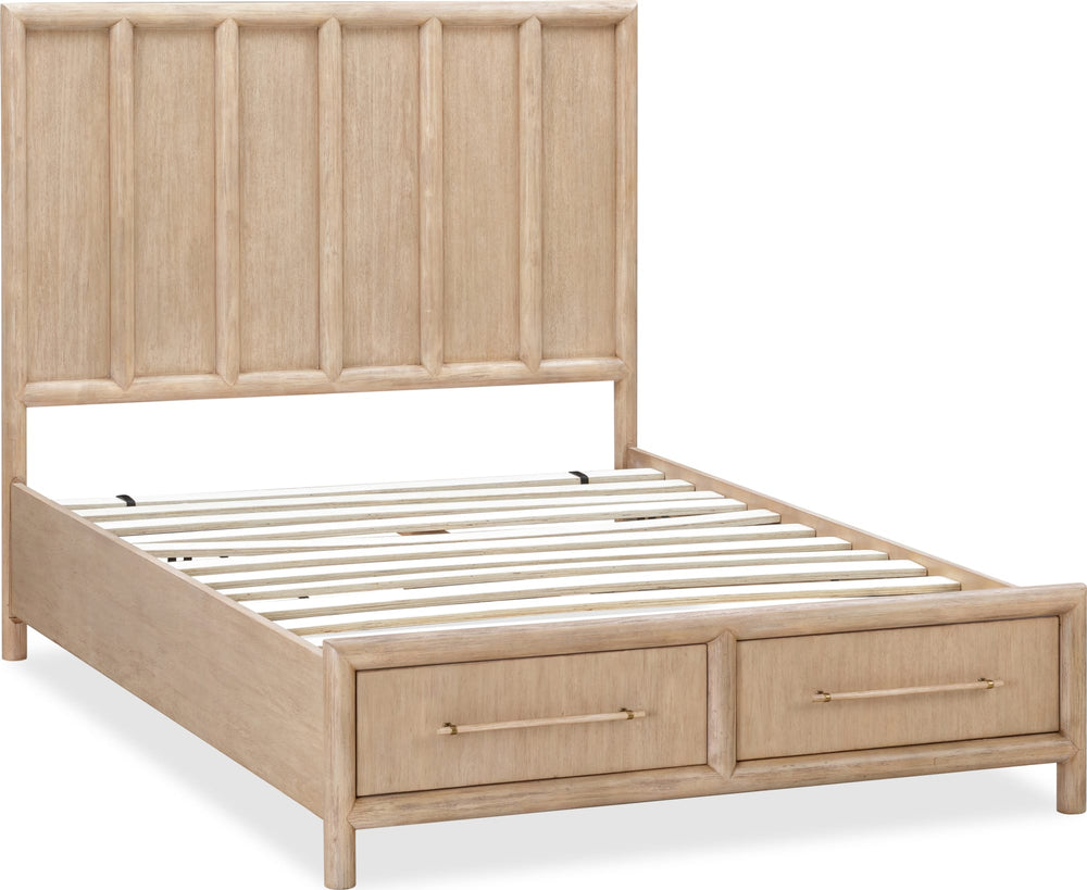 Dorchester Wooden Two Drawer Storage Bed in Granola - View 9