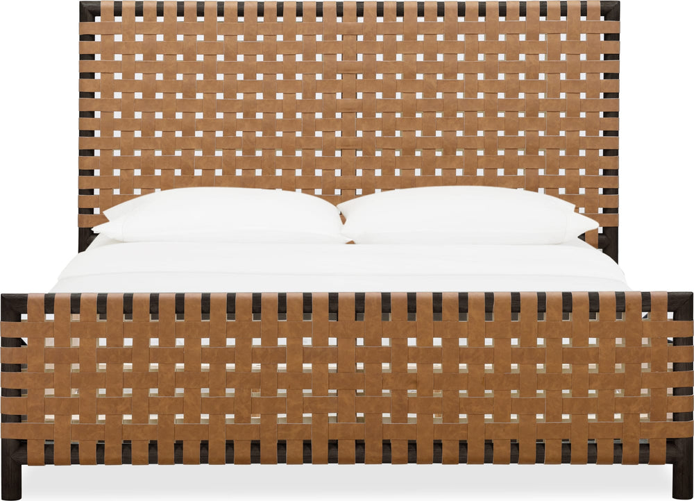 Dorchester Woven Panel Bed in Basalt Grey and Ginger - View 3