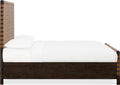 Dorchester Woven Panel Bed in Basalt Grey and Ginger