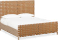 Dorchester Woven Panel Bed in Granola and Ginger