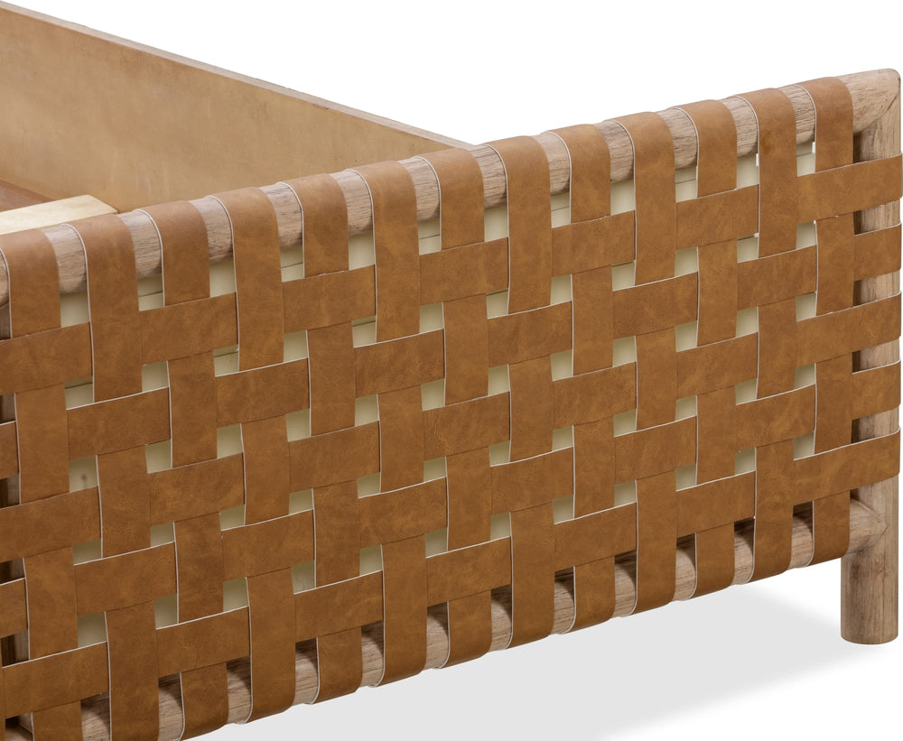 Dorchester Woven Panel Bed in Granola and Ginger - View 9