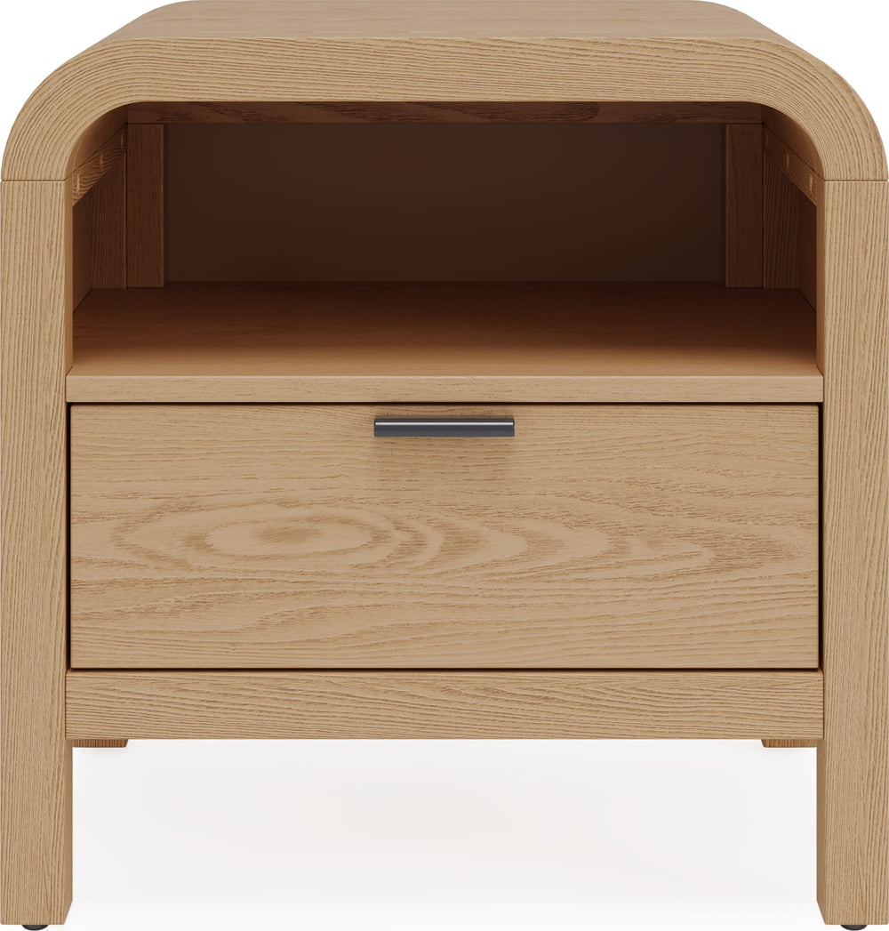 Davenport 1-Drw Nightstand W/USB - Timber - View 3