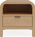 Davenport 1-Drw Nightstand W/USB - Timber