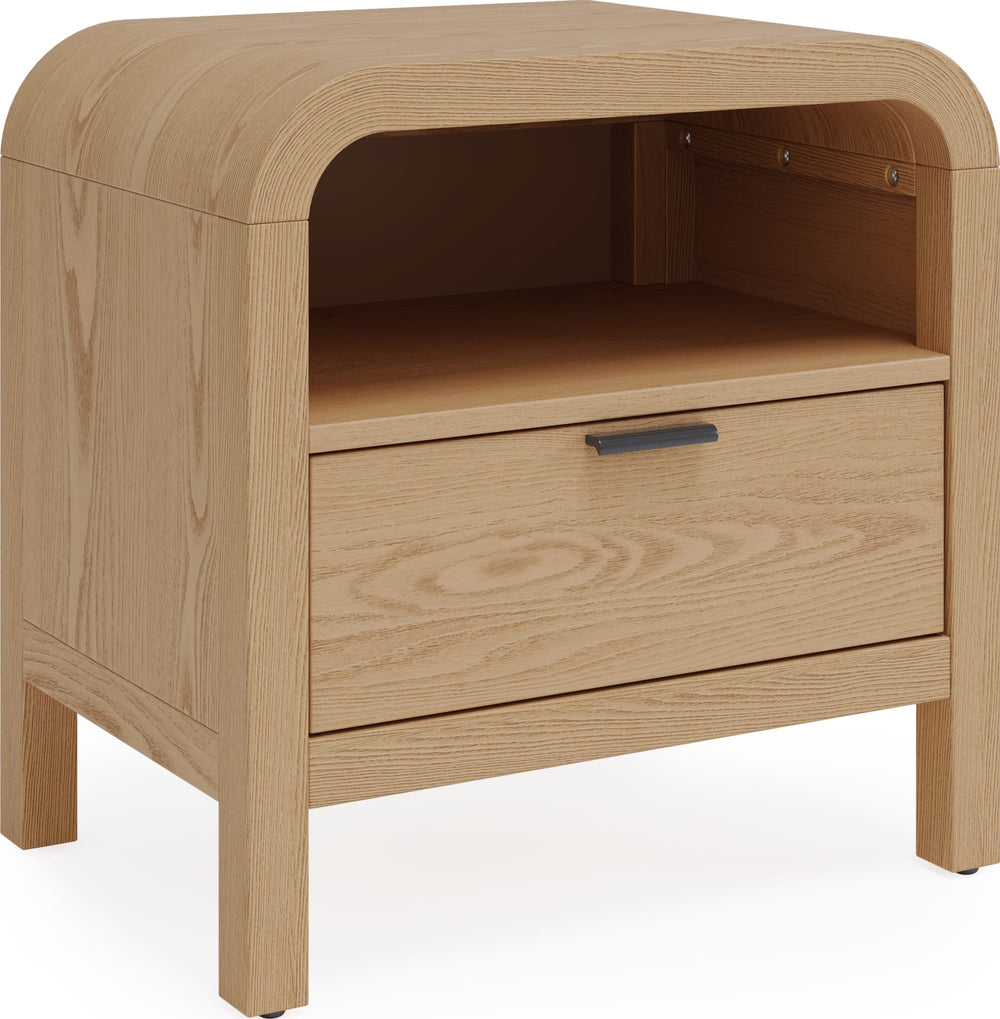 Davenport 1-Drw Nightstand W/USB - Timber - View 4