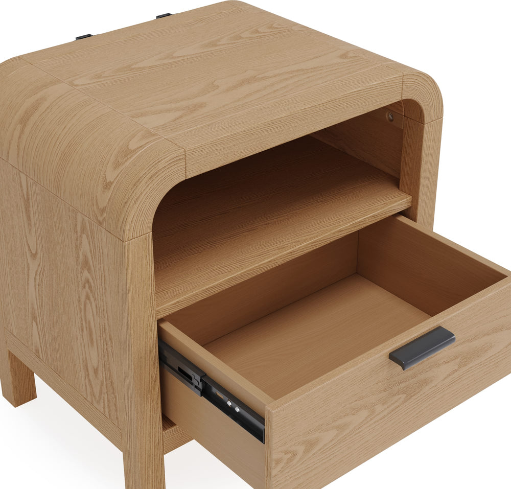 Davenport 1-Drw Nightstand W/USB - Timber - View 6
