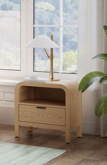 Davenport 1-Drw Nightstand W/USB - Timber - View 9