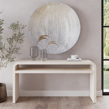 Davenport Ash Wood Console Table in Sugar