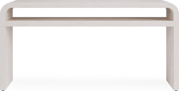 Davenport Ash Wood Console Table in Sugar - View 2
