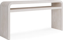 Davenport Ash Wood Console Table in Sugar - View 3
