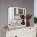 Davenport Beveled Glass Wall or Dresser Mirror in Sugar