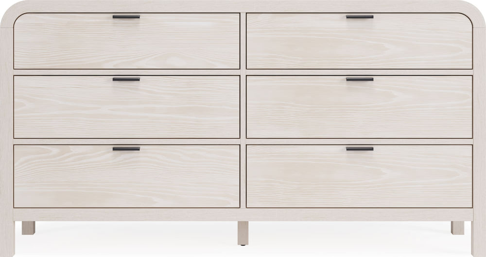 Davenport Six Drawer Dresser in Sugar - View 3