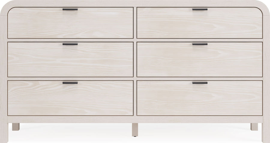 Davenport Six Drawer Dresser in Sugar - View 3