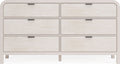 Davenport Six Drawer Dresser in Sugar