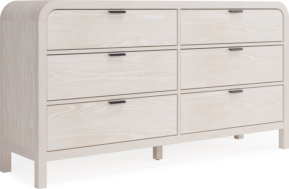 Davenport Six Drawer Dresser in Sugar - View 5
