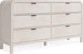 Davenport Six Drawer Dresser in Sugar
