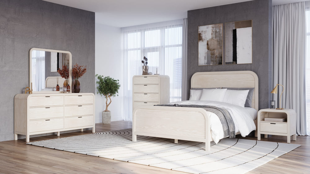 Davenport Six Drawer Dresser in Sugar - View 9