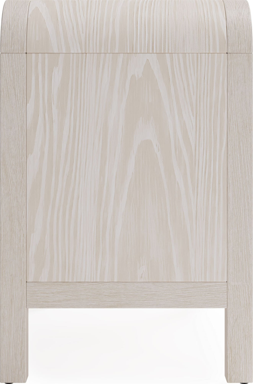 Davenport Two Drawer USB-Charging Nightstand in Sugar - View 5
