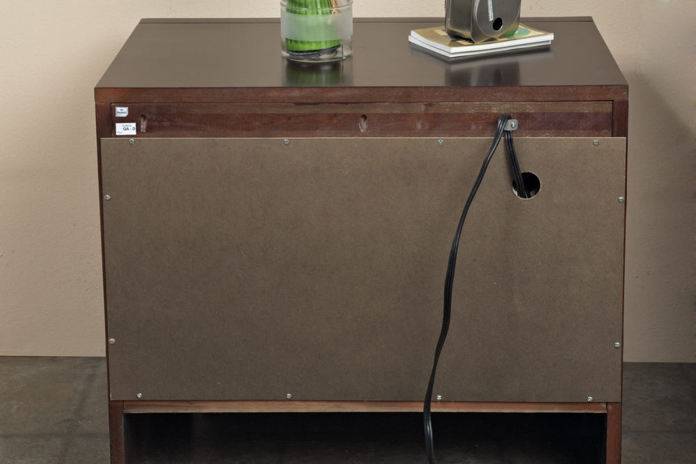 Ellington Charging Station Nightstand in Chocolate Brown - View 5