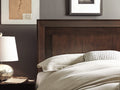 Ellington Wood Platform Bed in Chocolate Brown