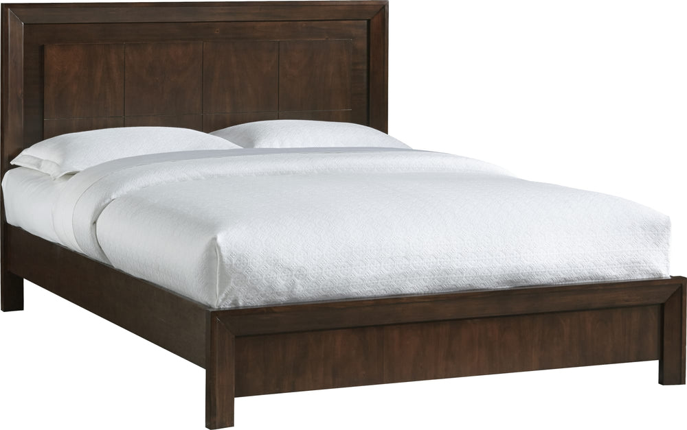 Ellington Wood Platform Bed in Chocolate Brown - View 5