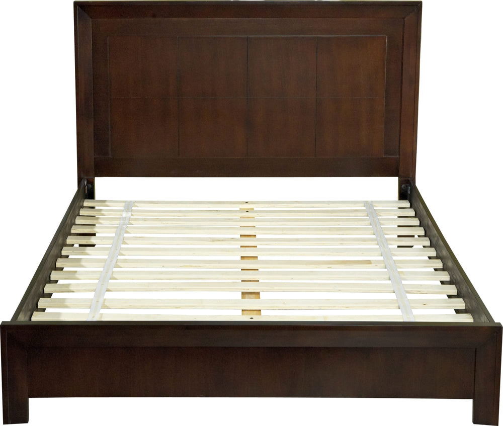 Ellington Wood Platform Bed in Chocolate Brown - View 6