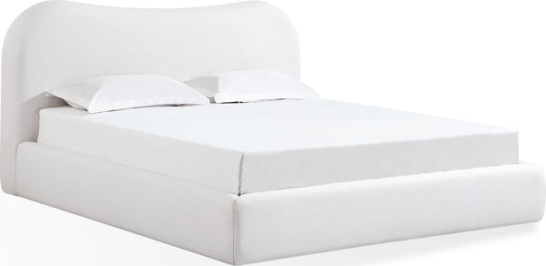 Eleanor Upholstered Bed in Vanilla Linen - View 2
