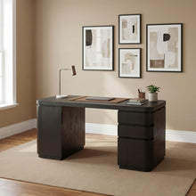 Easton Dbl Pedestal Desk - Jet - View 3