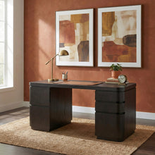 Easton Dbl Pedestal Desk - Jet - View 4