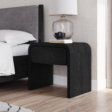 Easton One Drawer Nightstand in Jet Black Ash
