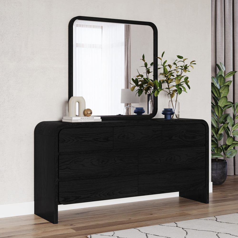 Easton Seven Drawer Dresser in Jet Black Ash - View 2