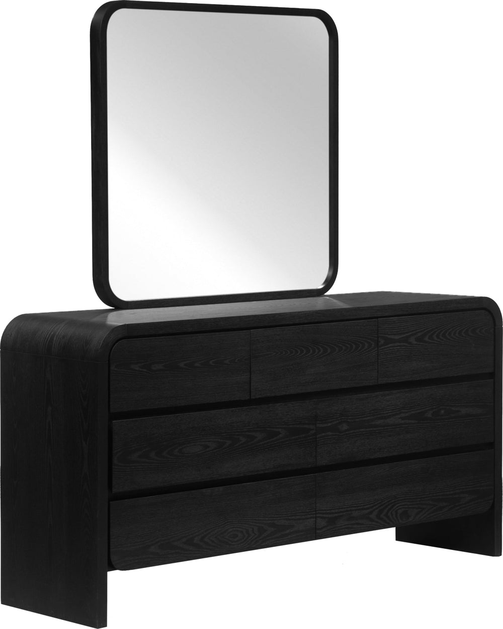 Easton Seven Drawer Dresser in Jet Black Ash - View 4