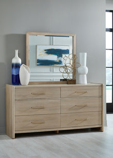 Greenwich Beveled Glass Wall or Dresser Mirror in Chai - View 2