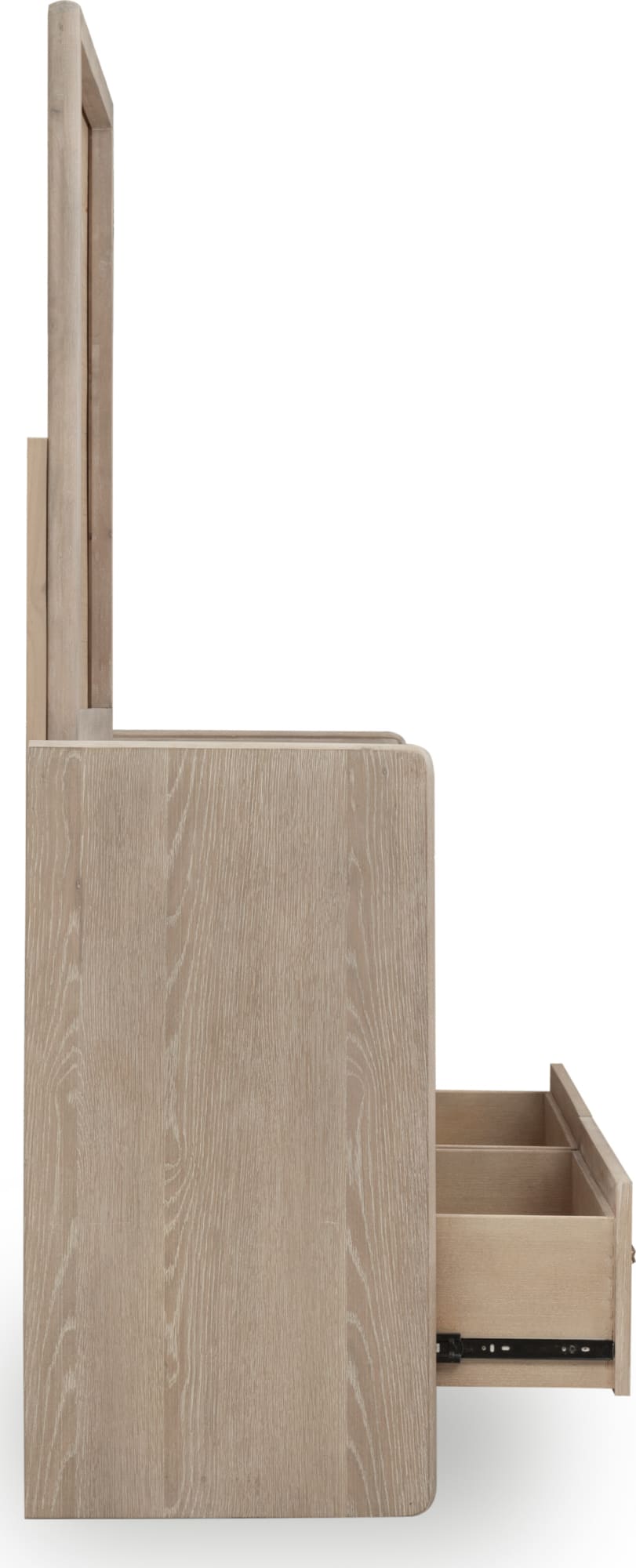 Greenwich Six Drawer Oak Wood Dresser in Chai - View 5