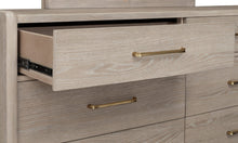 Greenwich Six Drawer Oak Wood Dresser in Chai - View 8