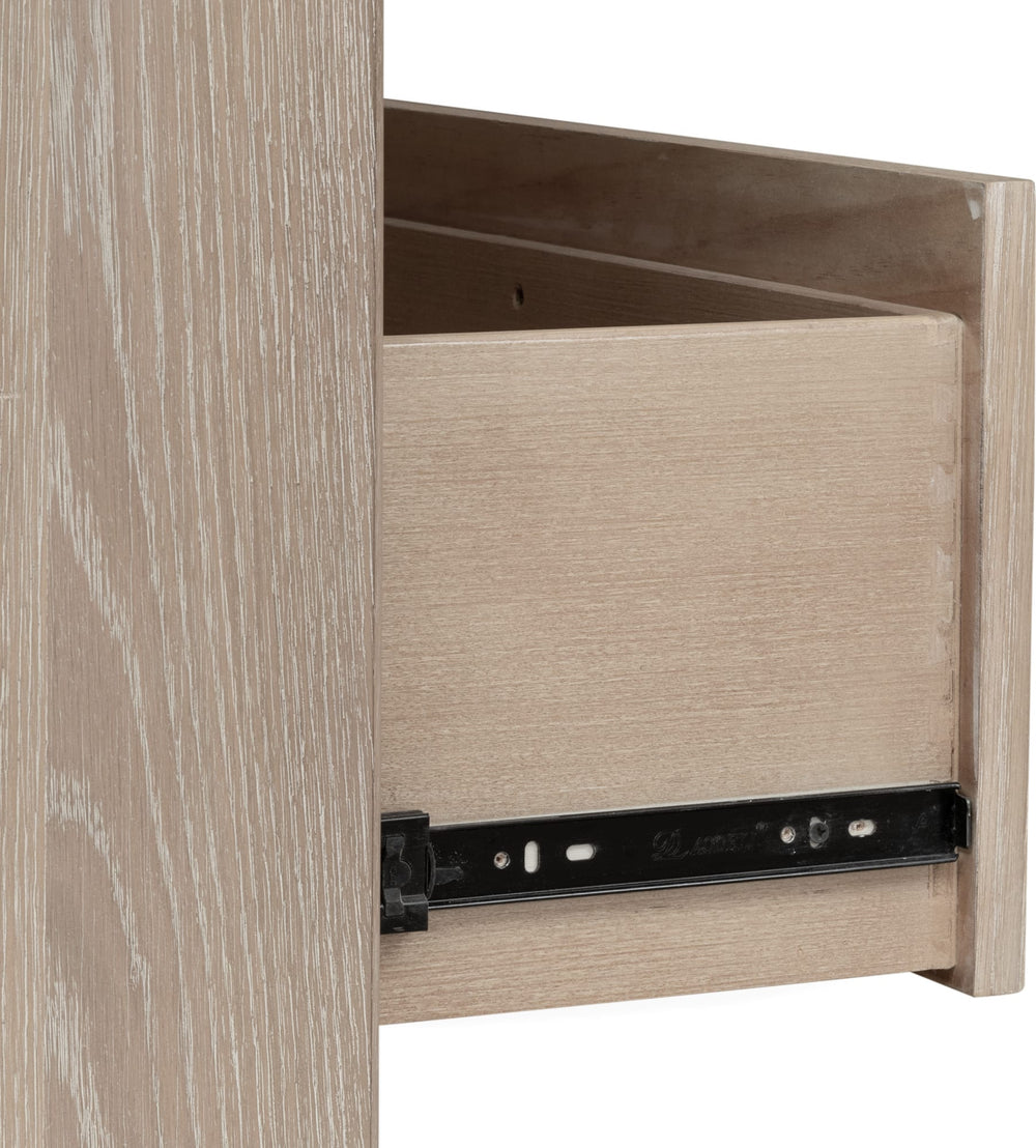 Greenwich Six Drawer Oak Wood Dresser in Chai - View 9