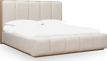 Greenwich Wood Frame Upholstered Platform Bed in Cotton and Chai - View 4