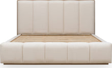 Greenwich Wood Frame Upholstered Platform Bed in Cotton and Chai - View 6