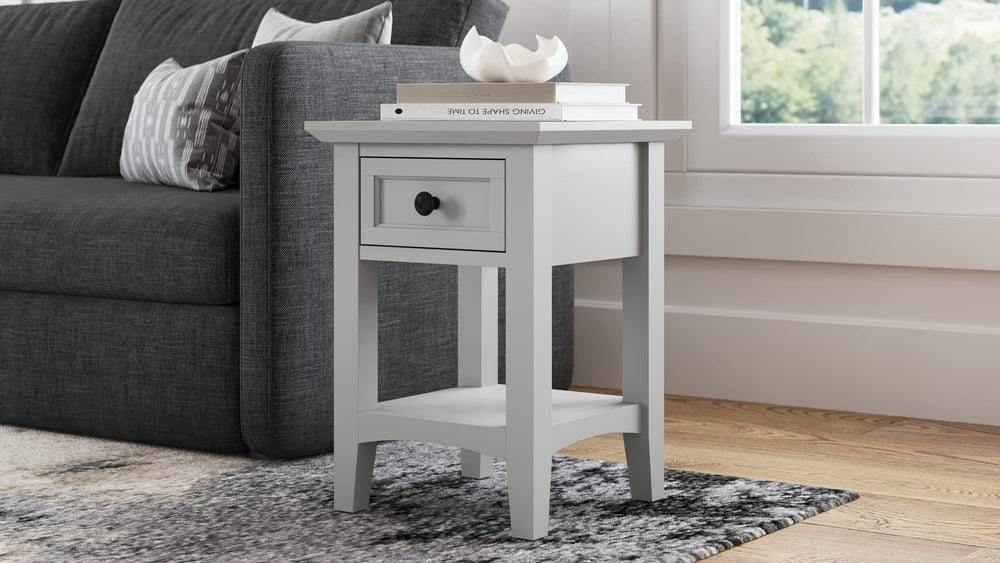Halston Drink Table - Elephant Grey
