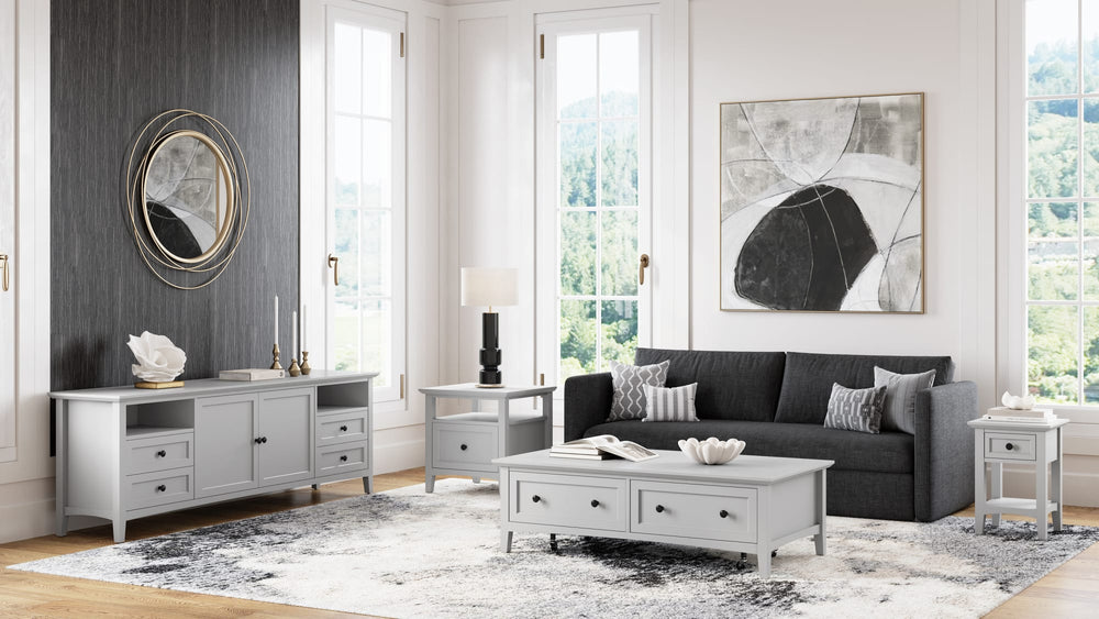 Halston Drink Table - Elephant Grey - View 6
