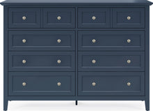Halston Eight Drawer Dresser in Blueberry - View 2
