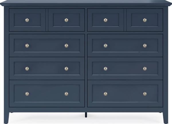 Halston Eight Drawer Dresser in Blueberry
