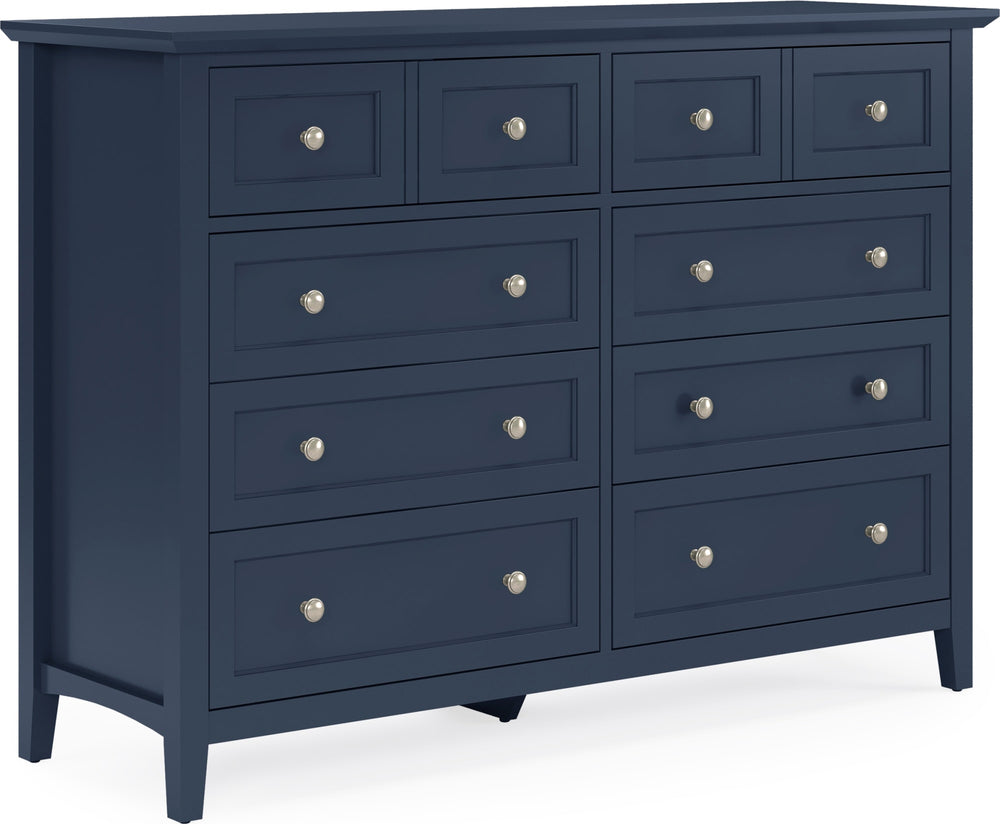 Halston Eight Drawer Dresser in Blueberry - View 3