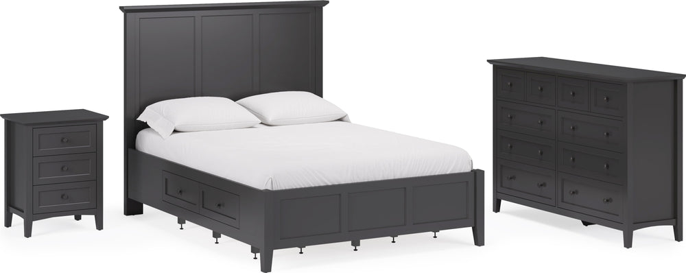 Halston Eight Drawer Dresser in Raven Black - View 10