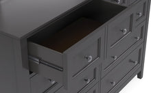 Halston Eight Drawer Dresser in Raven Black - View 2